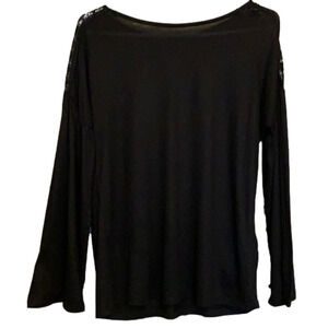 Nwt Massimo Dutti black bell sleeve top